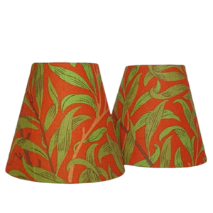 Candle Shade In Morris And Co Ben Pentreath Tomato/Olive
