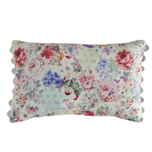 Patchwork Garden Vintage Style Floral rectangle cushion cover