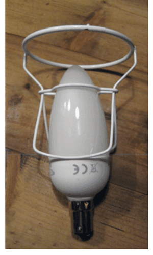 Candle Shade In Jean Monro Geraldine Glazed Cotton