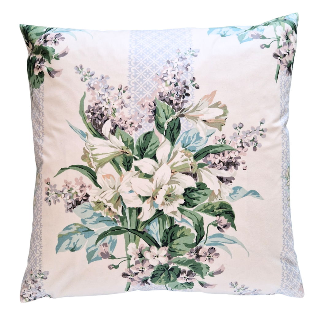 Jean Monro Wildflower Stripe Glazed Chintz  18inch  Cushion Cover